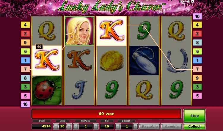 Lucky Lady’s Charm Basisspiel