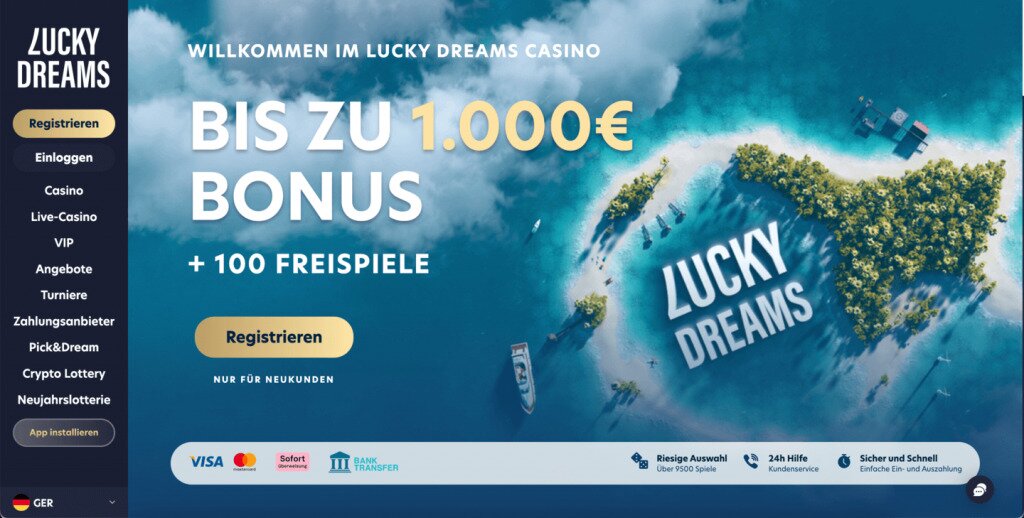 LuckyDreams Spielbank Probe 2024 Casino qua 5 000+ Games