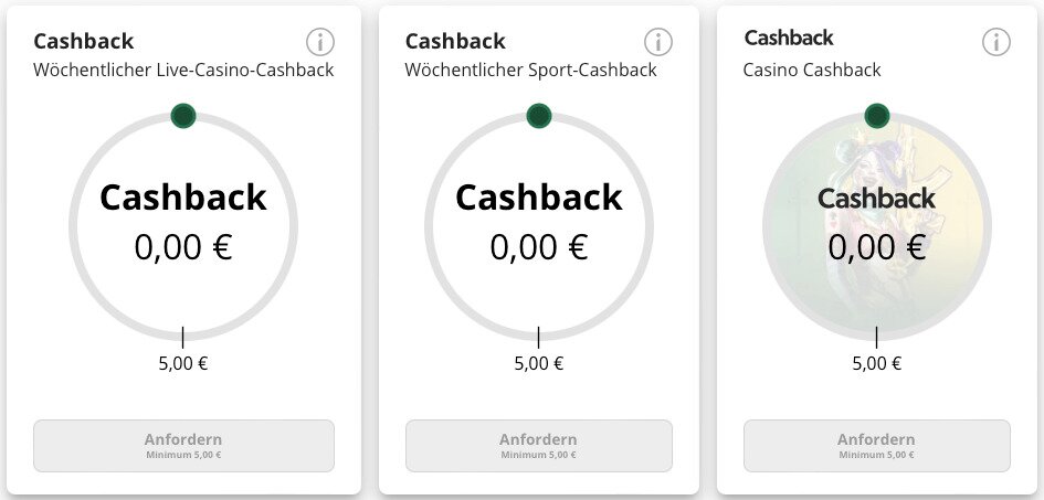 Cashback offers in the qbet casino