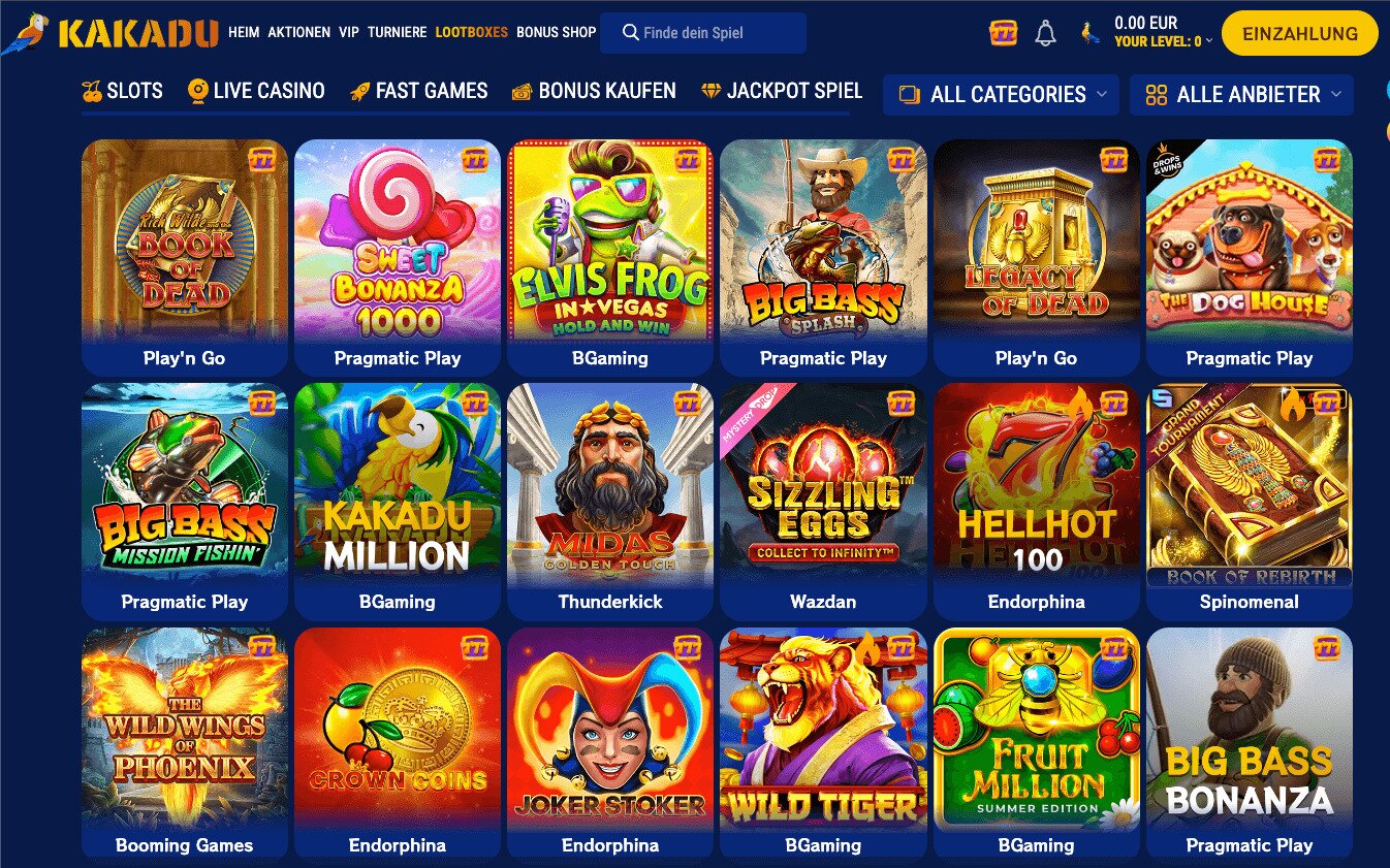 kakadu casino game overview