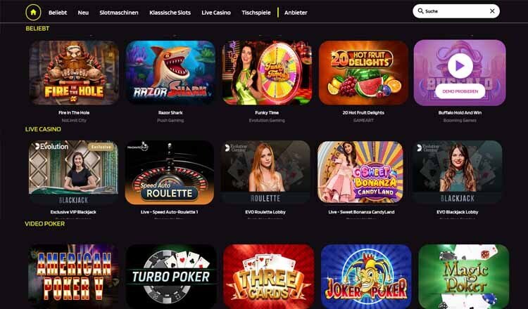 ProntoBet Casino Spiele