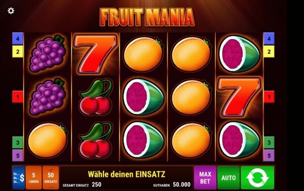 Fruit Mania Übersicht