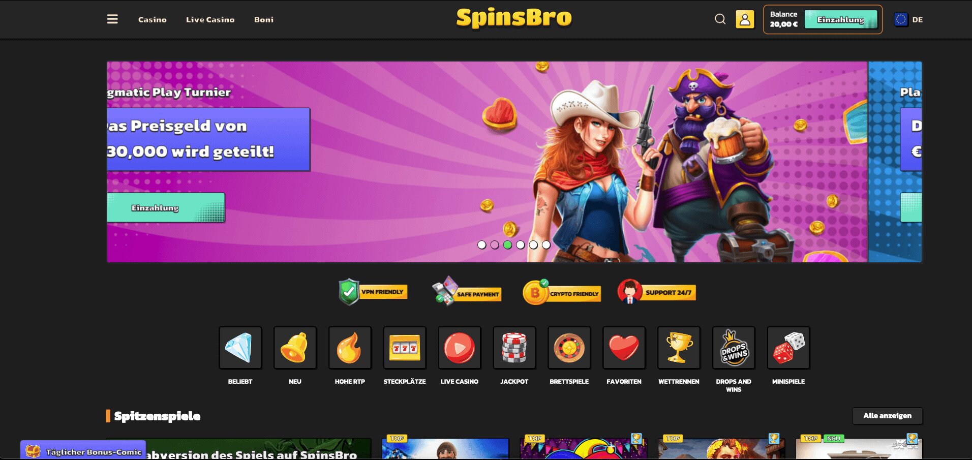 spinsbro homepage