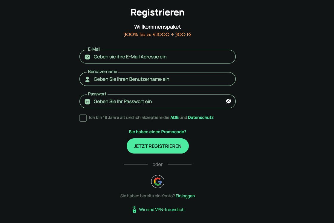 ritzo casino registration