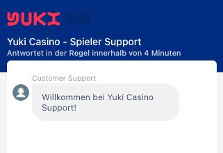 Yuki Casino livechat