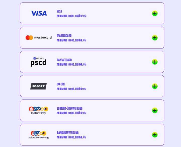 funbet payment methods