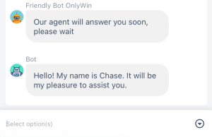 onlywin livechat