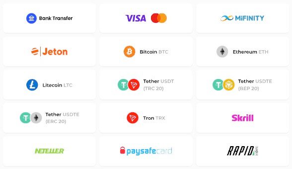 trickz payment methods